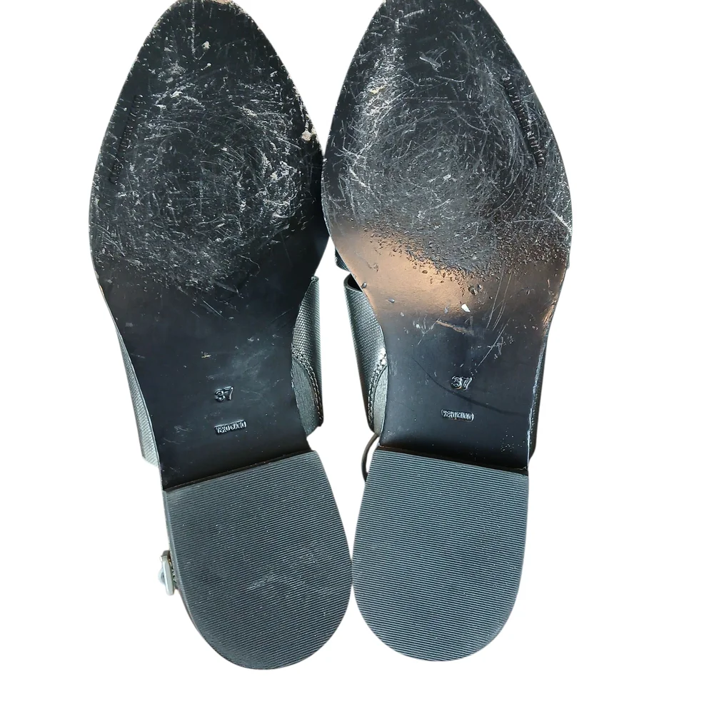 Alexander Wang Metallic Silver Cut Out Booties Sandal Gray Leather Size 6.5/37 - Picture 11 of 13